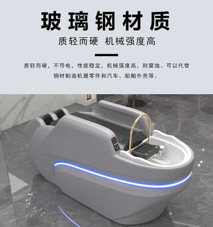 M178 Automatisches intelligentes elektrisches Massage-Shampoo-Bett für Friseursalons, spezielles Wasserzirkulations-Haarpflegebett