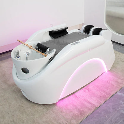 YFY Hair Salon Shampoo Bed Haircut Ceramic Integrated Special Intelligent Electric Fully Automatic Shampoo Bed
