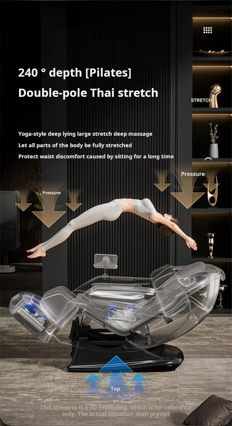 Three Years Warranty 4D Zero Gravity  SL Track Massage Chair Full Body Airbag Office Chair Home 3D AI Voice control Massage Sofa