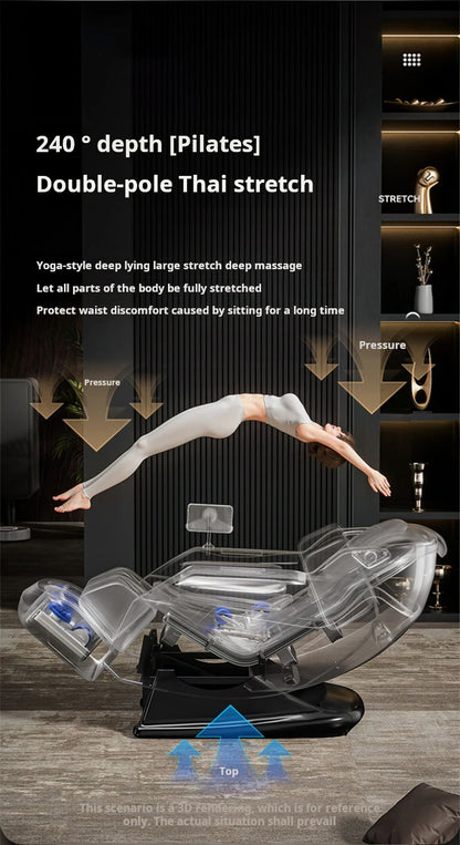 Three Years Warranty 4D Zero Gravity  SL Track Massage Chair Full Body Airbag Office Chair Home 3D AI Voice control Massage Sofa