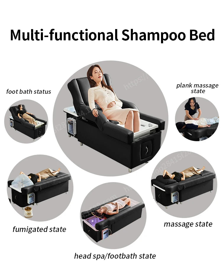 Salon Head Spa Rückenlift Fußpflege Haarewaschliege Thai-Massage Pediküre Shampoo-Liege