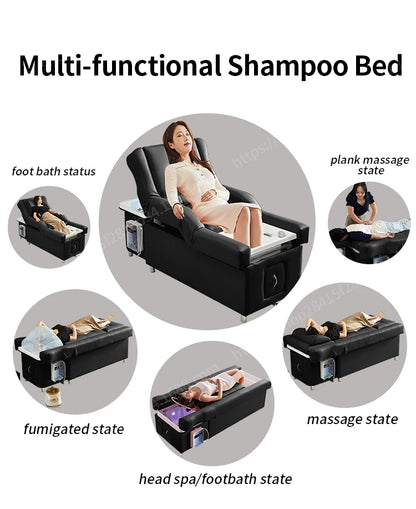 Salon Head Spa Rückenlift Fußpflege Haarewaschliege Thai-Massage Pediküre Shampoo-Liege