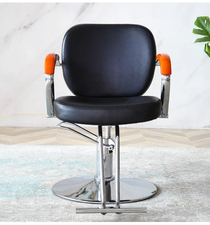 The New Barber Shop Chair Can Be Lifted And Reclined Hair Salon Special Hair Cutting Chair Stainless Steel Stool Factory Direct