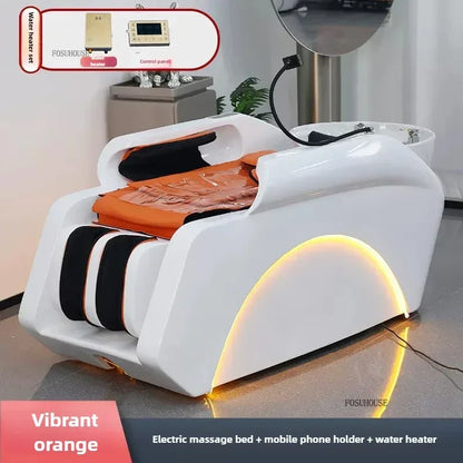 Multifunktionales Massage-Shampoo-Bett Friseursalon Spezial-Shampoo-Stuhl Salon Head Spa Ausrüstung High-End Salonmöbel