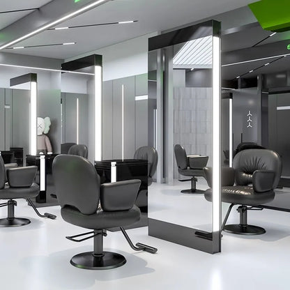 Barber shop mirror hair salon special hair salon mirror table single and double sided perm and dyeing trendy  with lamp floor