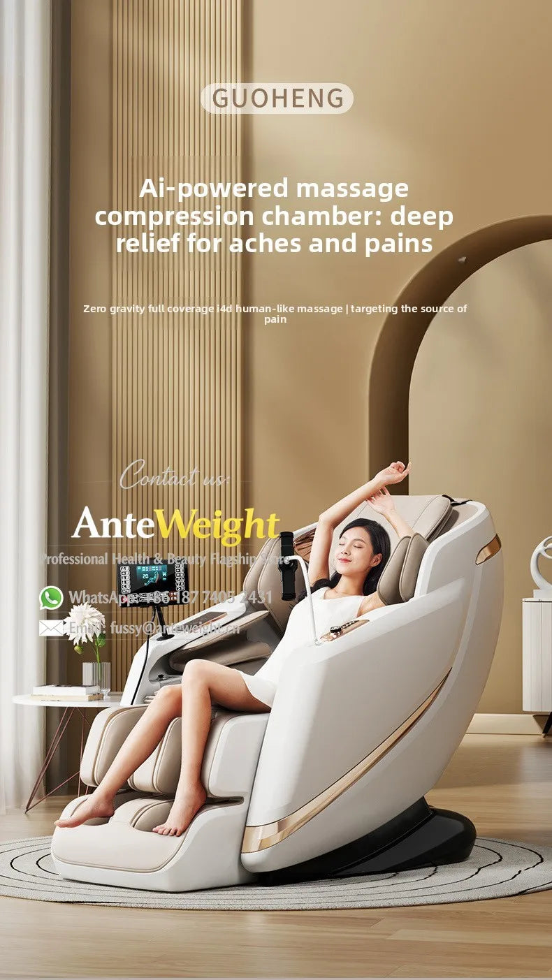 Fauteuil de massage électrique SL-Track, capsule spatiale compacte, massage automatique du corps entier |   Fauteuil inclinable multifonction pour la maison