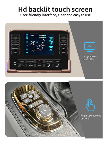 OEM Modern Shiatsu Massager Blood Circulation SL Track Full Body Luxury 4d Ai Zero Gravity Massage Chair