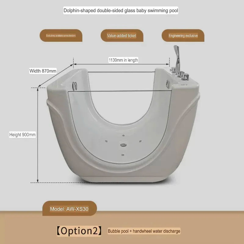 Grenzüberschreitende Acryl-Kinderbecken, Baby-thermostatische Puppenbadewanne, kommerzieller Mutter-und-Kind-Laden