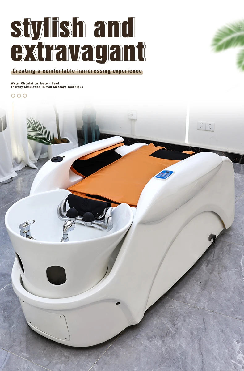Japanisches Head Spa Salon Equipment Bett Elektrisches Massage-Head-Spa-Therapie-Shampoo-Massagebett