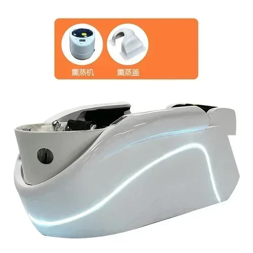 newIntelligent Electric Whole Body Massage Shampoo Bed Barber Shop Head Treatment Water Circulation Integrated Massage Couch