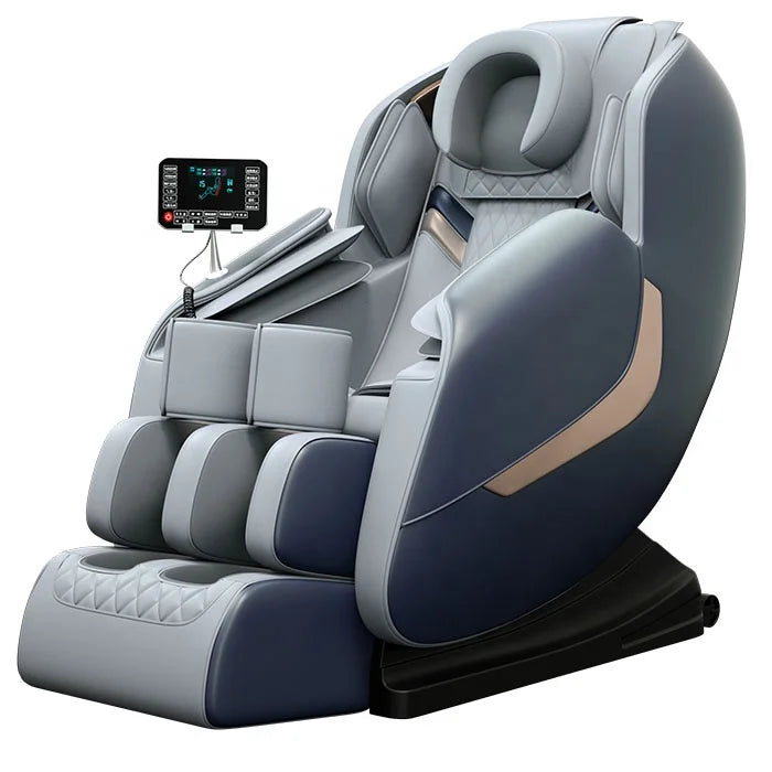 Luxury Portable Massage Chair, Zero Gravity Full Body with Foot Rollers & Music | Electric Relaxation & Entertainment System
