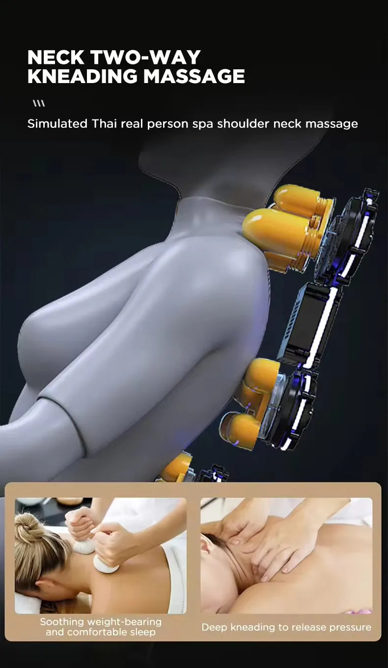 3 year warranty Smart Shiatsu Massage Chair Full Body Zero Gravity Recliner Kneading Rolling Heating Relieve Muscle Tension Pain