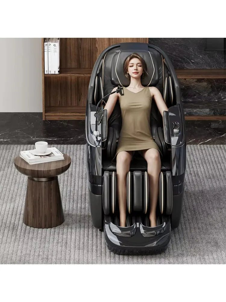 Full body zero gravity heating deep tissue massage chair, Bluetooth roller massage chair