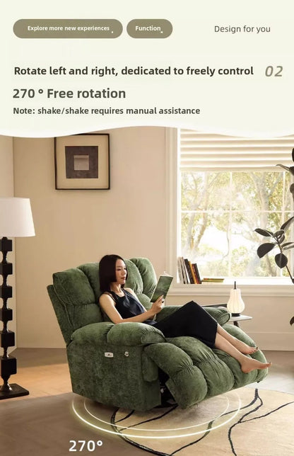 Smart Elektrischer Lazy-Sofa-Sessel Wohnzimmer Modern Einzelsitz mit Schlafmodus Multifunktionales Design Komfortable Ruhe