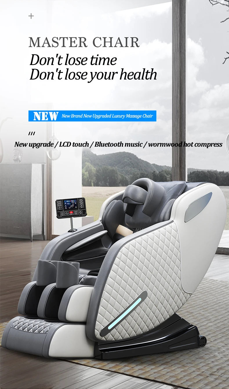 3 year warranty Smart Shiatsu Massage Chair Full Body Zero Gravity Recliner Kneading Rolling Heating Relieve Muscle Tension Pain
