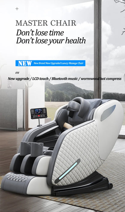 3 year warranty Smart Shiatsu Massage Chair Full Body Zero Gravity Recliner Kneading Rolling Heating Relieve Muscle Tension Pain