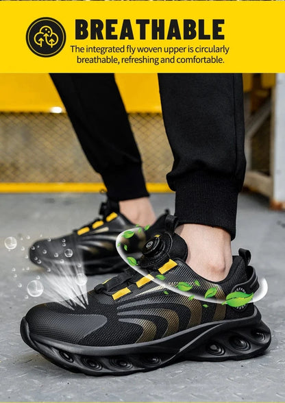 Lightweight Lace-Free Safety Shoes