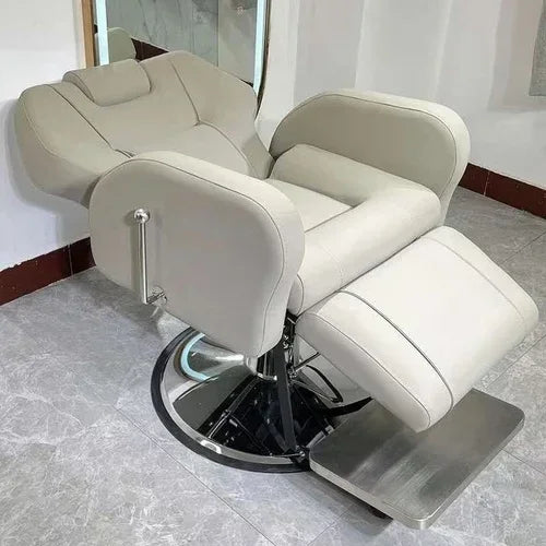 Kopftherapie Elektrischer Schönheits-Haarstuhl Multifunktionaler Augenbrauenrasier- und Ablagestuhl Physiotherapie Gesundheitsstuhl
