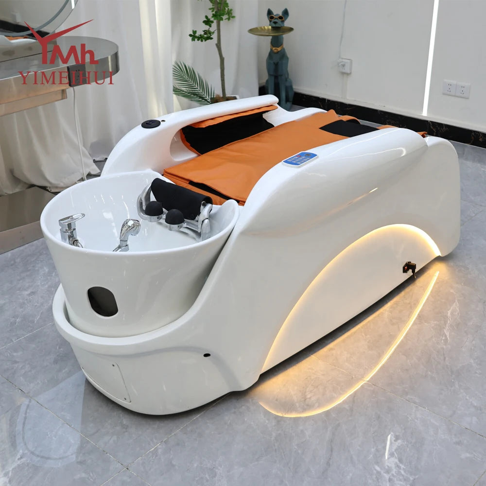 Japanisches Head Spa Salon Equipment Bett Elektrisches Massage-Head-Spa-Therapie-Shampoo-Massagebett