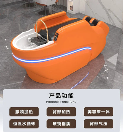 M178 Automatisches intelligentes elektrisches Massage-Shampoo-Bett für Friseursalons, spezielles Wasserzirkulations-Haarpflegebett