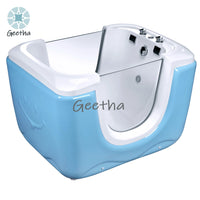 Großhandel freistehende Acryl-Hundepflegebadewanne Haustier-Spa-Whirlpool-Massagebadewanne für Haustiere