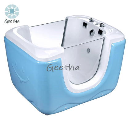 Großhandel freistehende Acryl-Hundepflegebadewanne Haustier-Spa-Whirlpool-Massagebadewanne für Haustiere