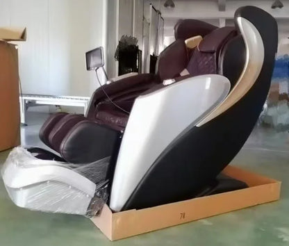 2025 Newest massage chair luxury 4D zero gravity Dual-core Full body Airbag Shiatsu Heating 3D Thai Stretch home Office chair