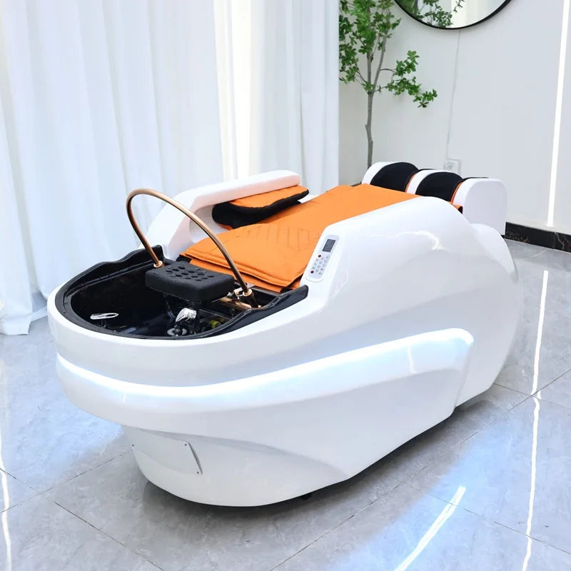 Customization Color 4D Full Body Massage Shampoo Bed Beauty Salon Hair Washing Spa Head Therapy Bed for Barbershop