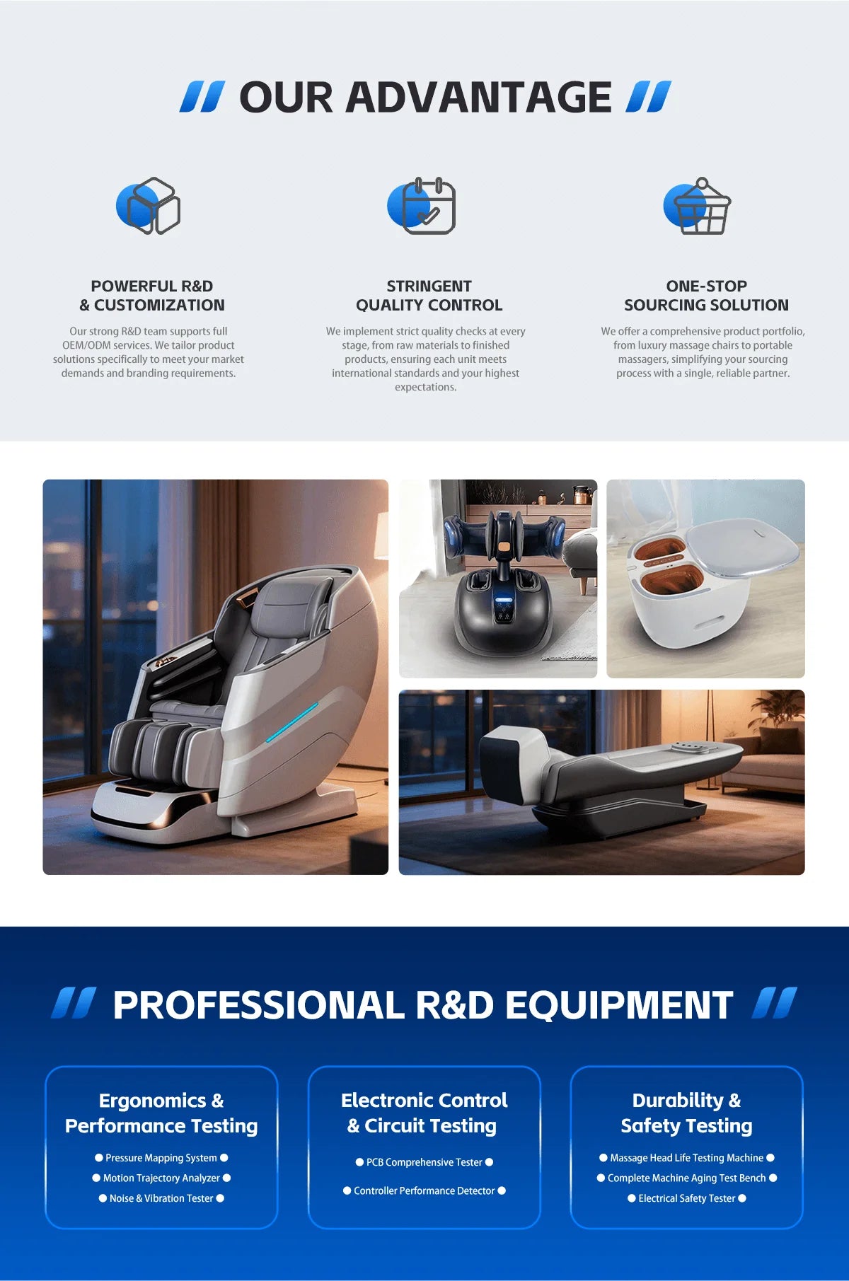 Modern Leather Fully Automatic Electric Zero Gravity Massage Chair With 3D Robotic Hand Massage For Neck Foot & Waist
