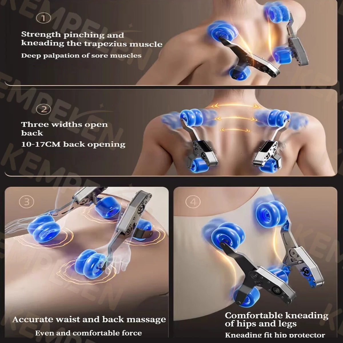 4D-Dual-Core-Massagesessel | Synchronisierte 4-Hand-Massage • Dual SL-Schiene • Ganzkörper-Airbags | Intelligenter Körperscan