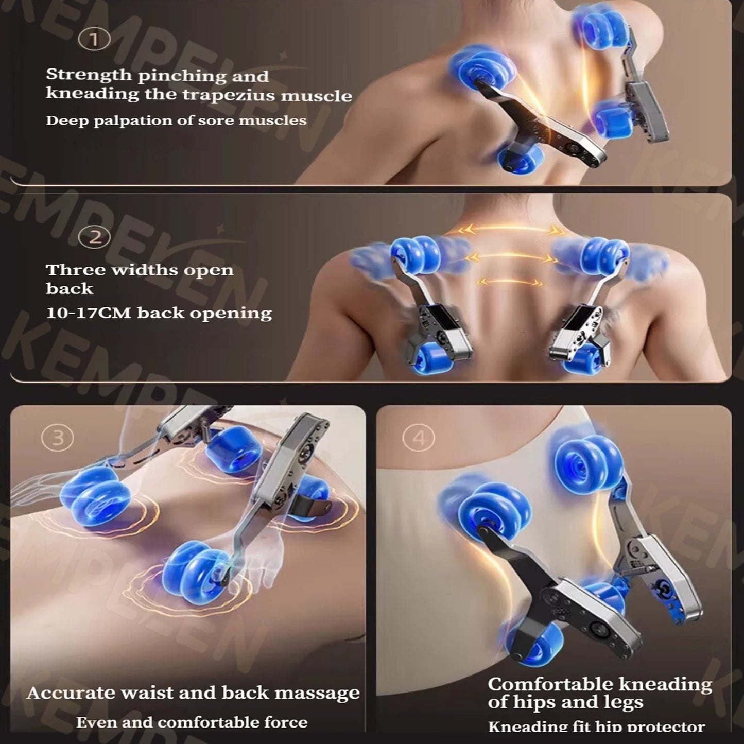 4D-Dual-Core-Massagesessel | Synchronisierte 4-Hand-Massage • Dual SL-Schiene • Ganzkörper-Airbags | Intelligenter Körperscan