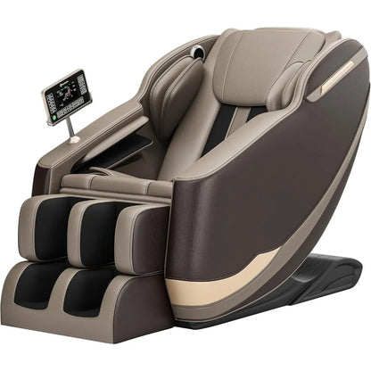 Massage Chair Full Body, Zero Gravity Massage Chair with 6 Auto Modes, 8 Fixed-Point Massage Rollers, LCD, Bluetooth,