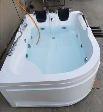 Black Acrylic Massage Bath Tubs Bathtubs & Whirlpools Corner Massage Bathtub Hot Tub for Soaking