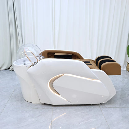 Friseur-Waschbecken für anspruchsvolle Gegenden, elektrisches Massagebett, Haarwaschbecken, Shampoo-Waschbecken, High-End-Friseursalon-Möbel