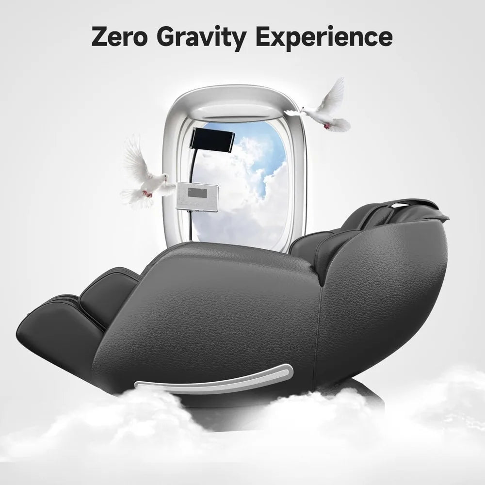 Full Body Zero Gravity SL Track Shiatsu Massage Chair Recliner with APP Control Phone Holder Child Lock Pause Button LED