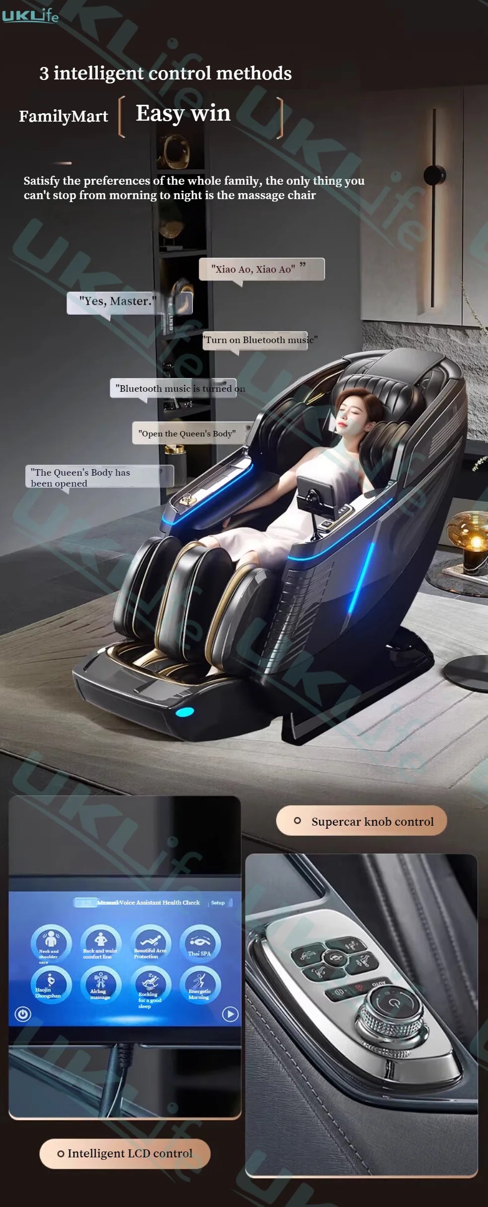 Neuer Dual Core Massagesessel 2025 Fortschrittlicher 4D Zero Gravity Body Scan Ganzkörper-Airbag Shiatsu Rücken- und Fußrollen-Liegesessel für Zuhause