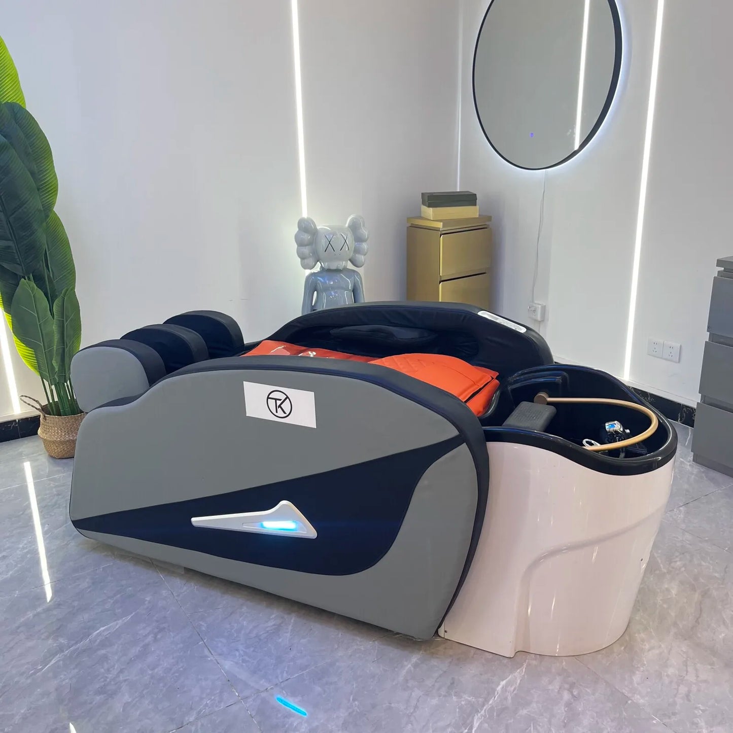 Automatische Haarwasch-Massage-Shampooliege, Kopf-SPA-Liegen, Friseurgeschäft professionelle Friseurdienstleistungen Geschäftsmöbel