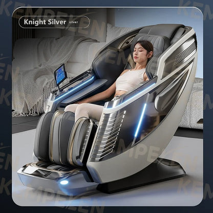 Dual-Core 4-Hand Massage Chair – Full Body Airbag Wrap, Optical Body Scan, Extended SL Track, Deep Leg & Foot Massage