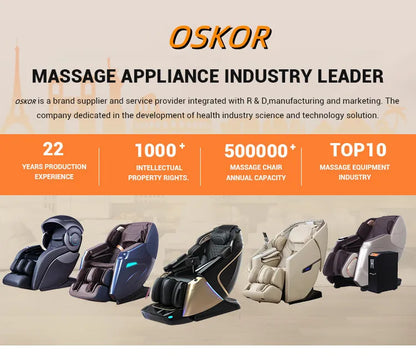 New 4D+4D Massage Chair Full Body Daul Core Zero Gravity Sl-Track Shiatsu Massage Chair with Heat Body Scan Health Check Stretch