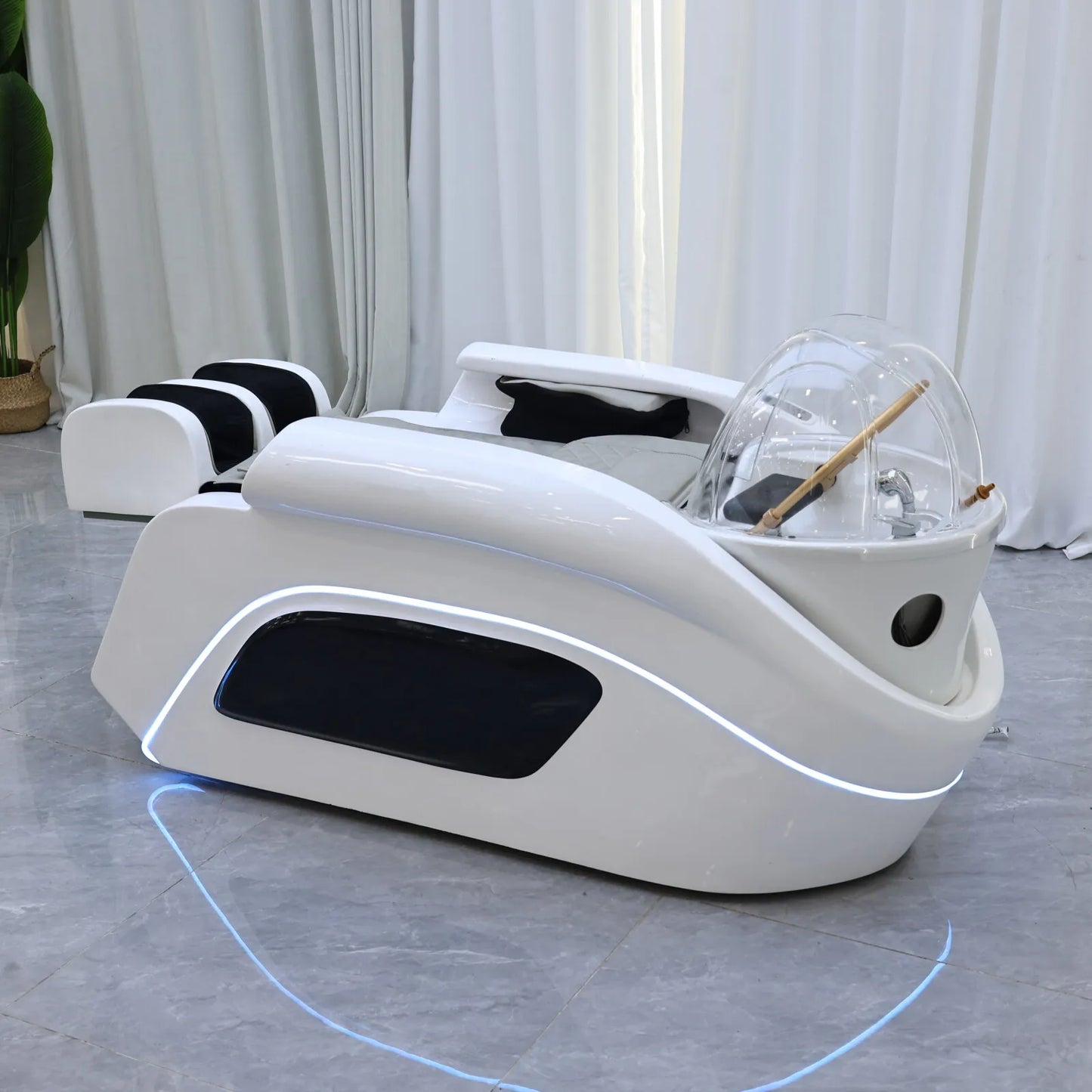 Premium automatisches Massage-Haarwaschbett | Markensalon-Shop Massagetisch | Kommerzielle Saloneinrichtung