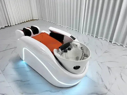 newIntelligent Electric Whole Body Massage Shampoo Bed Barber Shop Head Treatment Water Circulation Integrated Massage Couch