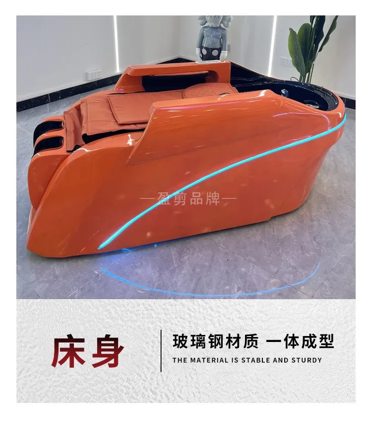 Barbershop Smart Massage Shampoo Chairs Multifunction Hair Salon Scalp Massage Water Cycle Shampoo Chairs Furniture