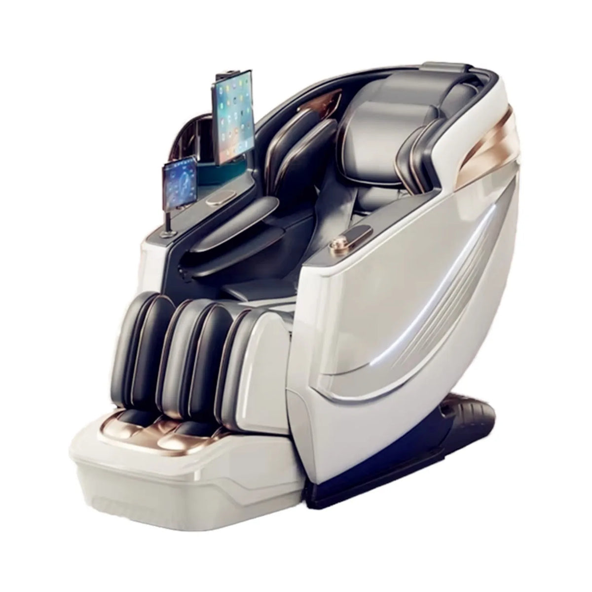 3 Jahre Garantie Elektrischer Massagesessel Intelligente Sprachsteuerung Kneten 6D+6D Dual Core Ganzkörperairbag Zuhause 3D Thai Stretch