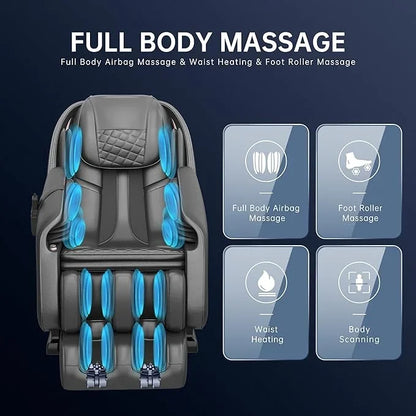 Factory Custom Real Relax Electric Smart Massage Chair Heat SL Track Zero Gravity Bluetooth Music Factory Direct Massage Chair