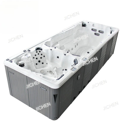 DepositZwei-Zonen-Luxus-Jacuzzi-Whirlpool-Kombination, neues Design, Schwimm-Spa-Pool