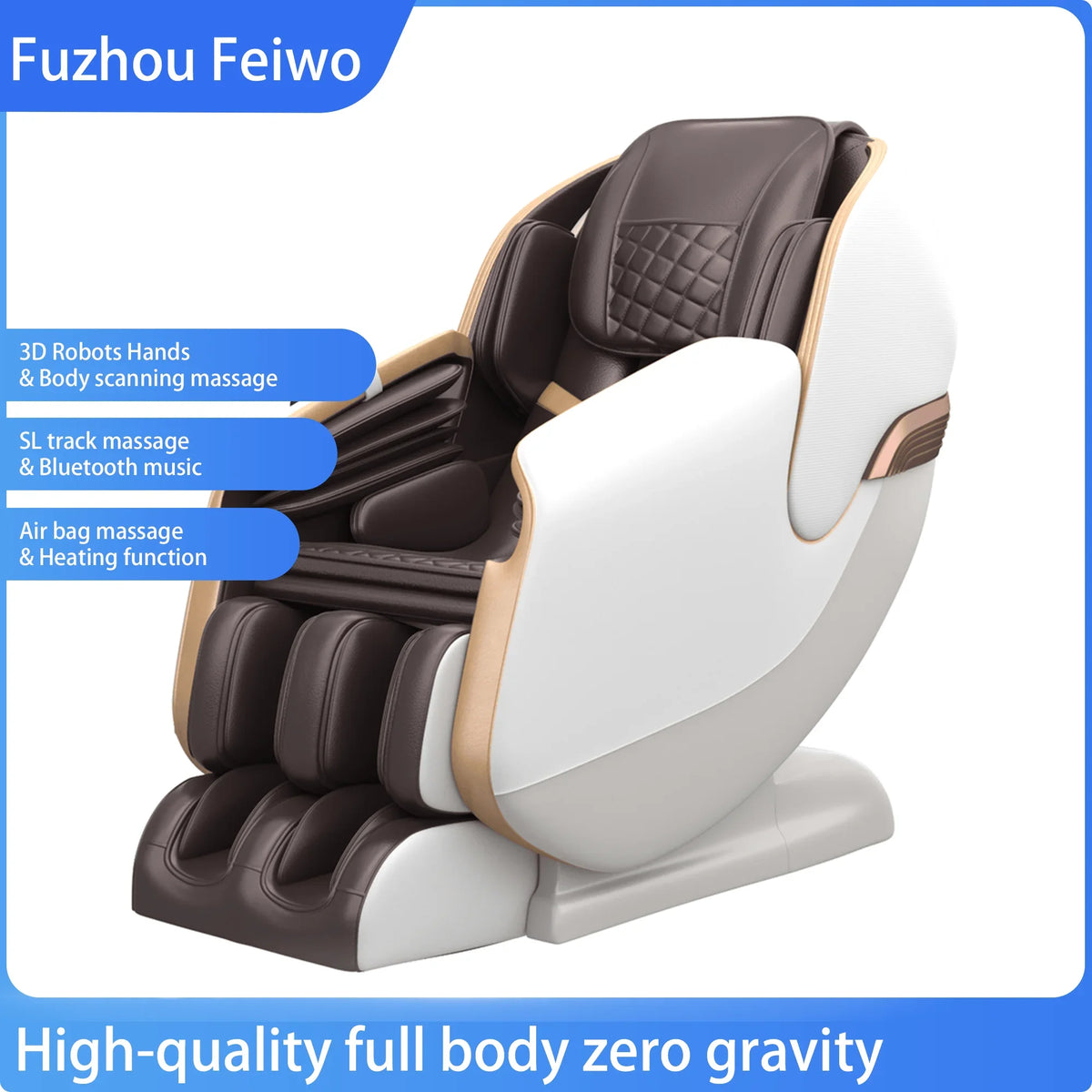 Factory Custom Real Relax Electric Smart Massage Chair Heat SL Track Zero Gravity Bluetooth Music Factory Direct Massage Chair