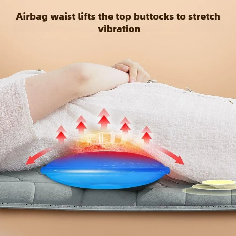 Elektrische Ganzkörpermassage-Matratze mit Heizung, Handsteuerung, Schulter-Nacken-Taillen-Airbag-Rücken-Knet-Vibrations-Massagekissen