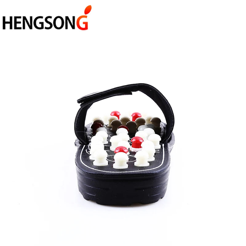 Akupressur Massage Pantoffeln Sandalen für Herren Füße Chinesische Akupressur Therapie Medizinische Rotierende Fußmassage Schuhe Unisex