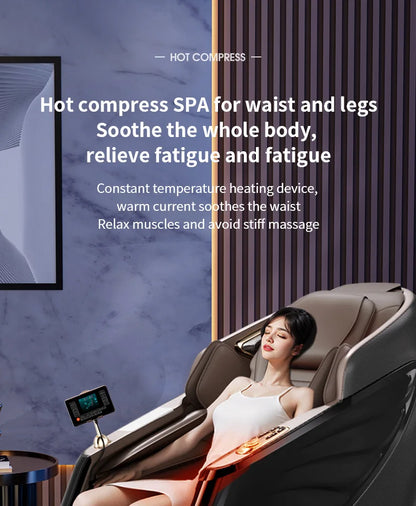 Cross-border wholesale massage chair English household multi-function voice space capsule full body electric massage sofa chair
