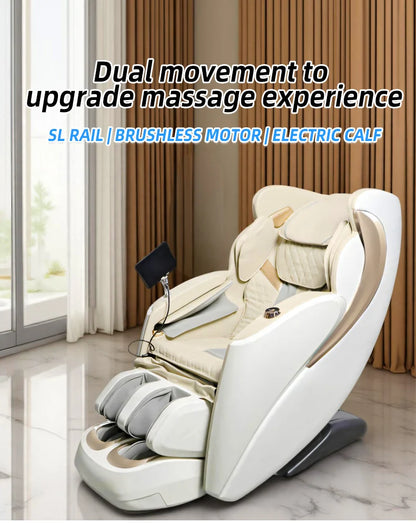 2025 Newest massage chair luxury 4D zero gravity Dual-core Full body Airbag Shiatsu Heating 3D Thai Stretch home Office chair